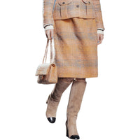 CHANEL Casual Long Skirts Women's Orange