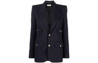 SAINT LAURENT Single-breasted Wool Blazer