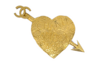 CHANEL Bow & Arrow Heart Brooch
