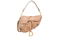 DIOR Saddle Grained Calfskin Saddle Bag Shoulder Bag Crossbody Bag Handbag Women's Copper
