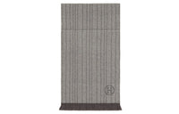 HERMES Cashmere Knit Scarf Unisex Gray