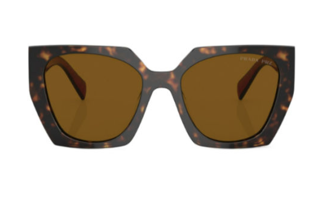 PRADA - Irregular Shape Sunglasses Women's Tortoiseshell