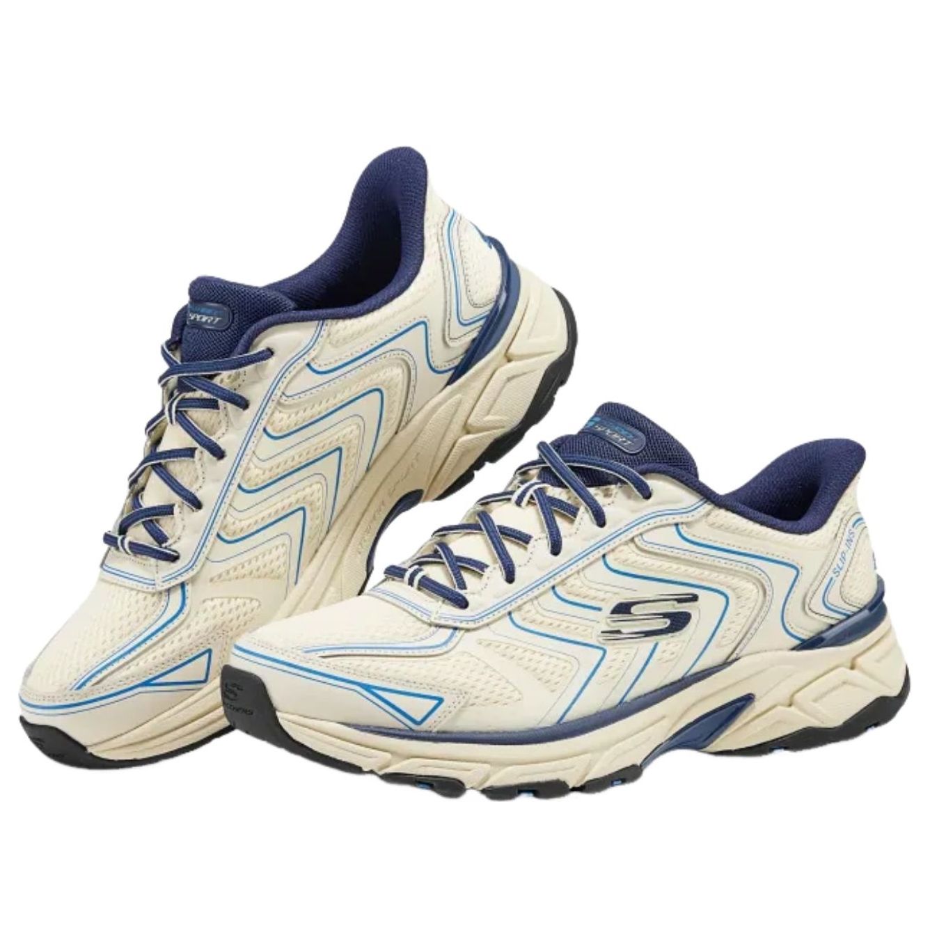 Skechers Stamina 'Beige Blue Ivory' 233150-NTBL
