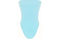 SAINT LAURENT Shiny Strapless Cut-Out Swimsuit