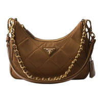 PRADA Re Edition Fabric Shoulder Bag Mini Women's Brandy Brown
