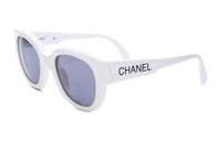 CHANEL 2000s Logo print D frame Sunglasses