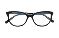 SAINT LAURENT Acetate Irregular Shape Eyeglass Frames Women's Black