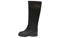 CHANEL Knee-high Boots Women's Black