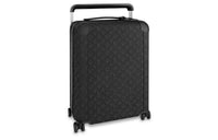 LOUIS VUITTON LV Horizon Leather Cow Leather Patchwork Trim Suitcase Luggage Men's Black