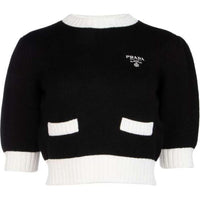 PRADA Crop Tops Women's Black