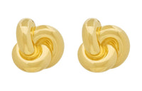 SAINT LAURENT Metal, Brass Earrings Women's Gold