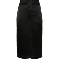 SAINT LAURENT Silk Midi Skirt