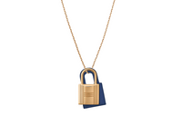 HERMES O'Kelly Metal Necklaces Women's Gold