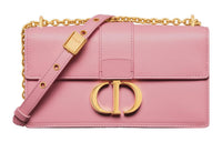 DIOR 30 Montaigne Cow Leather Shoulder Bag Crossbody Bag Regular Women's Peach Pink