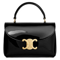 CELINE Calfskin Shoulder Bag, Crossbody Bag, Handbag Women's Black