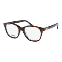 DIOR Plastic Metal Square Eyeglass Frames Women's Tortoiseshell