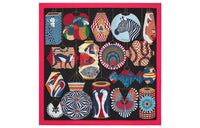 HERMES Silk Scarves Women's Red