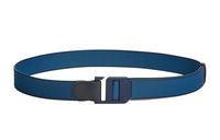 HERMES Hook With Buckle Leather Belts Men's Blue Width: 3cm