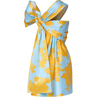 LOUIS VUITTON Bouquet Print Bow Dress