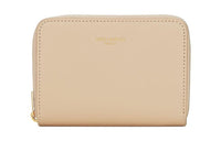 SAINT LAURENT Cow Leather Wallet Regular Women's Beige