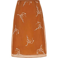PRADA Pattern Embroidered Skirt