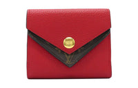 LOUIS VUITTON Ruby Canvas With Leather Wallet Women's Ruby