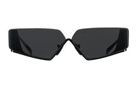 PRADA Alloy Irregular Shape Sunglasses Women's Black