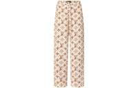 LOUIS VUITTON Floral Monogram Wide-Leg Pajama Pants