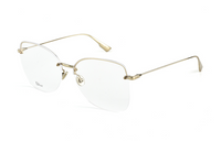 DIOR Alloy Silicone Butterfly Eyeglass Frames Unisex Gold