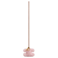 CELINE Shearling Cow Leather Keychains Women's Pink