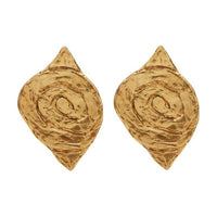 SAINT LAURENT Pre Owned Leaf Clip on Earrings