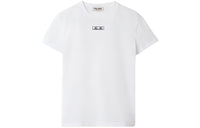 MIU MIU Logo embroidered Cotton T shirt