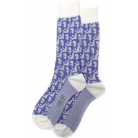 DIOR Knee-High Socks Unisex 1 Pack Blue