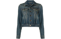 SAINT LAURENT Denim Jackets Women's Blue