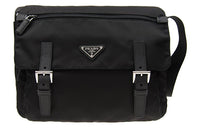 PRADA Nylon Messenger Bag, Shoulder Bag, Crossbody Bag Regular Men's Black