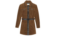 SAINT LAURENT Coats Women's Brown