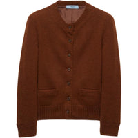 PRADA Ribbed Knit Cardigan