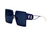 DIOR Irregular Shape Sunglasses Women's Black