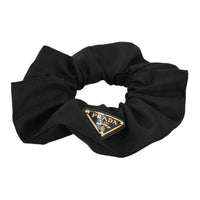 PRADA Logo Plaque Elasticated Band Scrunchie