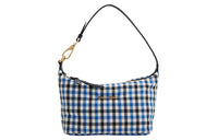 MIU MIU Fabric Handbag Shoulder Bag Women's Black/Blue