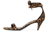 SAINT LAURENT One Strap Sandals Women's Black Brown