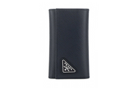 PRADA Leather Wallet Men's Blue
