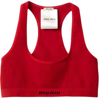 MIU MIU SS25 Tank Top Women's Red