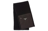 PRADA Knit Scarves Men Black