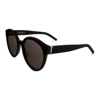SAINT LAURENT Acetate Round Sunglasses Women's Black