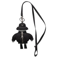 PRADA Recycled Nylon Keychains Women's Black