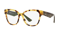 MIU MIU Plastic Irregular Shape Eyeglass Frames Women's Tortoiseshell