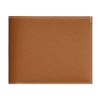 HERMES Citizen Twill Epsom Cow Leather Wallet Men's Brown