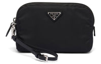 PRADA Re Nylon Recycled Nylon Clutch Women's Black
