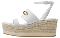 HERMES Strap Sandals Women's White
